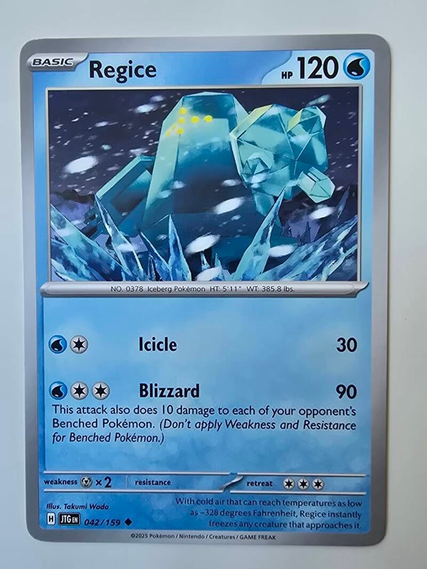 REGICE (JOURNEY TOGETHER 042/159) (POKÉMON) (TRADING CARD)