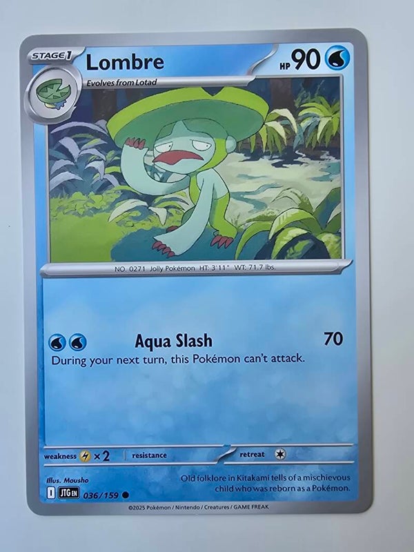 LOMBRE (JOURNEY TOGETHER 036/159) (POKÉMON) (TRADING CARD)