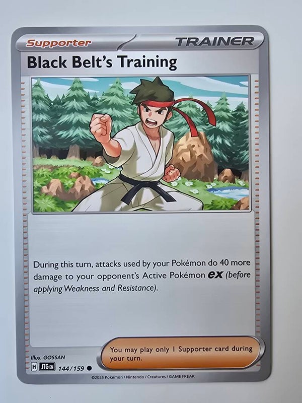 BLACK BELT'S TRAINING (JOURNEY TOGETHER 144/159) (POKÉMON) (TRADING CARD)