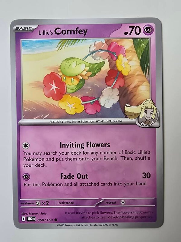 LILLIE'S COMFEY (JOURNEY TOGETHER 068/159) (POKÉMON) (TRADING CARD)