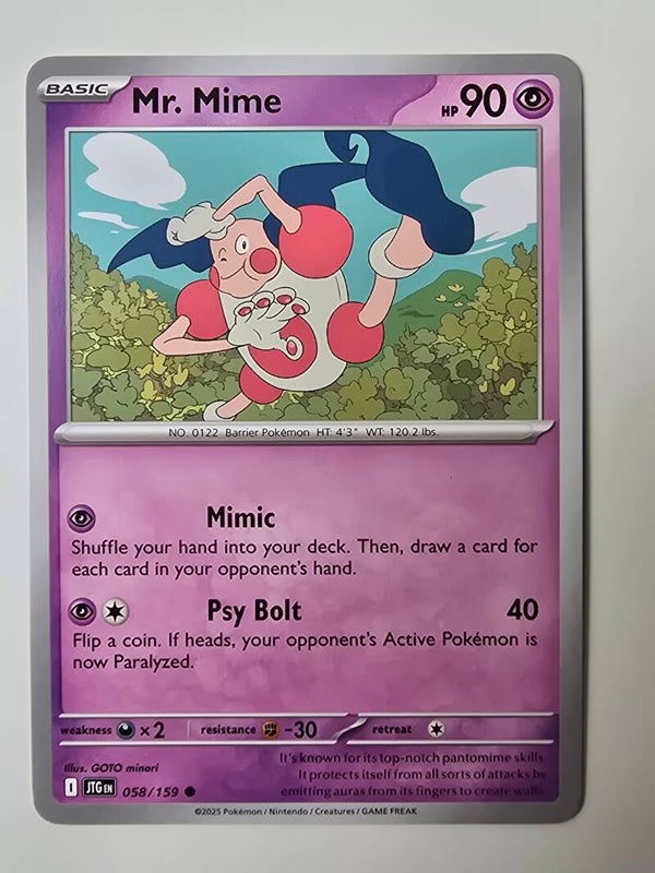 MR. MIME (JOURNEY TOGETHER 058/159) (POKÉMON) (TRADING CARD)