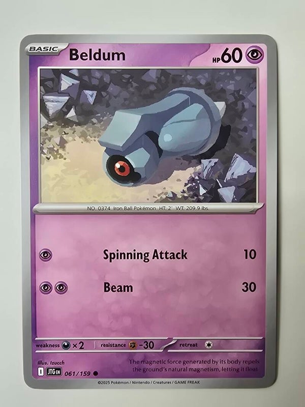 BELDUM (JOURNEY TOGETHER 061/159) (POKÉMON) (TRADING CARD)