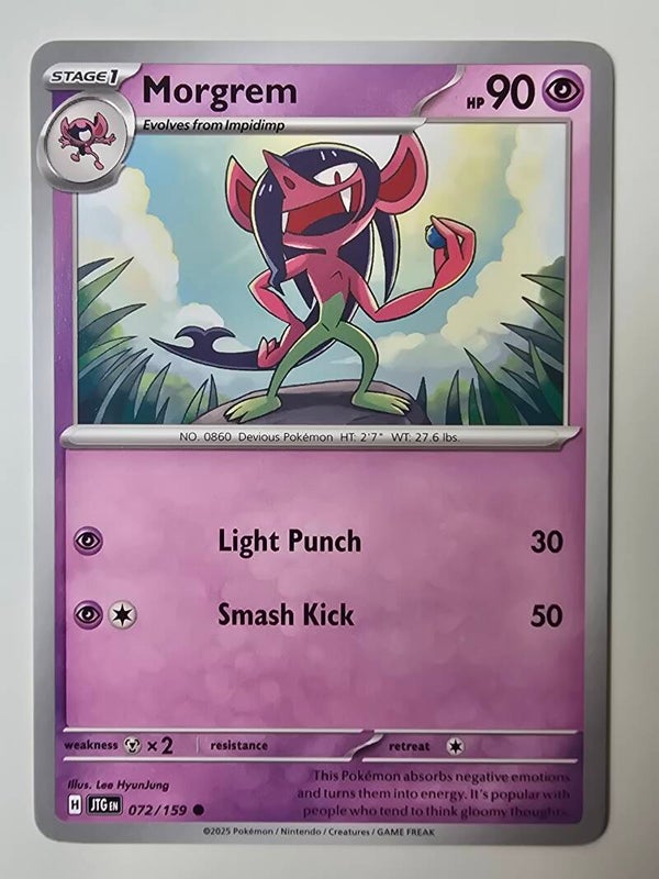 MORGREM (JOURNEY TOGETHER 072/159) (POKÉMON) (TRADING CARD)