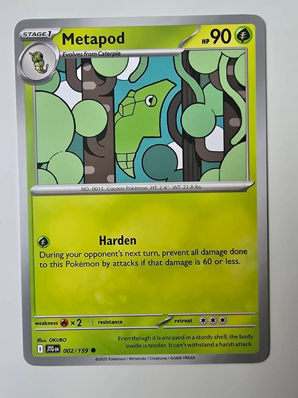 METAPOD (JOURNEY TOGETHER 002/159) (POKÉMON) (TRADING CARD)
