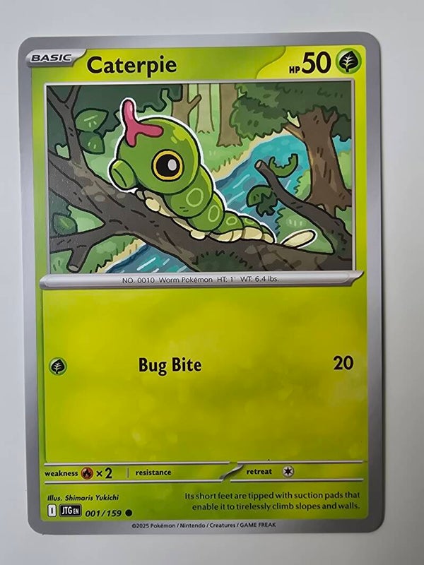 CATERPIE (JOURNEY TOGETHER 001/159) (POKÉMON) (TRADING CARD)