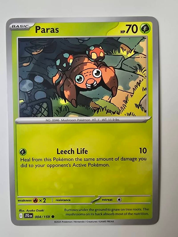 PARAS (JOURNEY TOGETHER 004/159) (POKÉMON) (TRADING CARD)