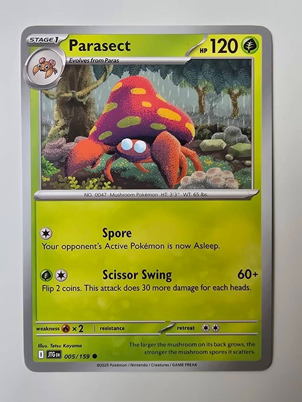 PARASECT (JOURNEY TOGETHER 005/159) (POKÉMON) (TRADING CARD)