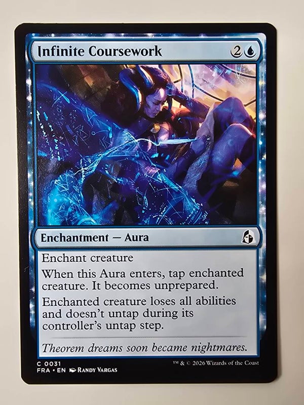 INFINITE COURSEWORK (FRA) (C 0031) (MTG) (TRADING CARD)