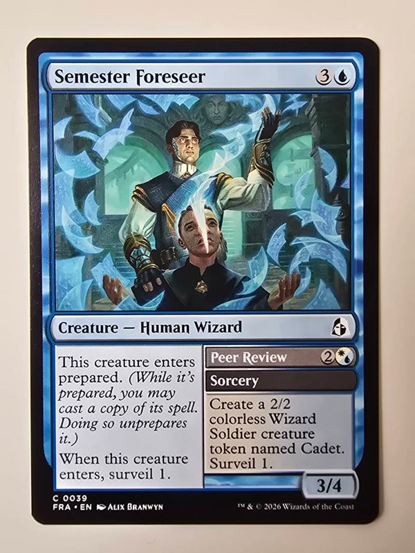 SEMESTER FORESEER (FRA) (C 0039) (MTG) (TRADING CARD)