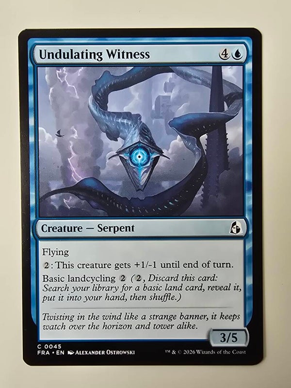 UNDULATING WITNESS (FRA) (C 0045) (MTG) (TRADING CARD)