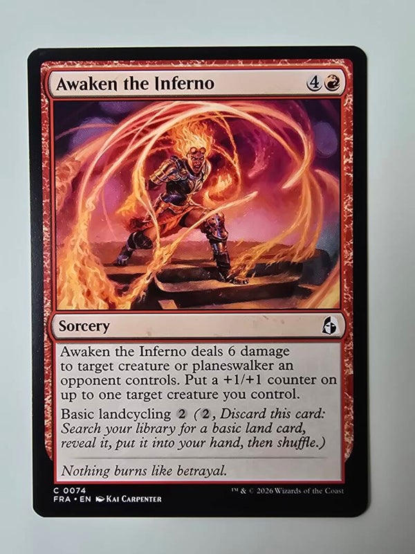 AWAKEN THE INFERNO (FRA) (C 0074) (MTG) (TRADING CARD)