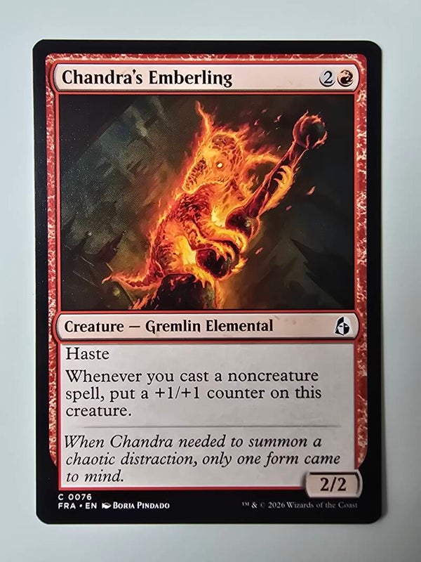 CHANDRA'S EMBERLING (FRA) (C 0076) (MTG) (TRADING CARD)