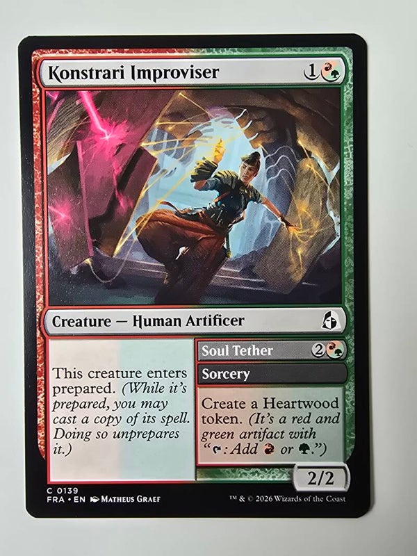 KONSTRARI IMPROVISER (FRA) (C 0139) (MTG) (TRADING CARD)