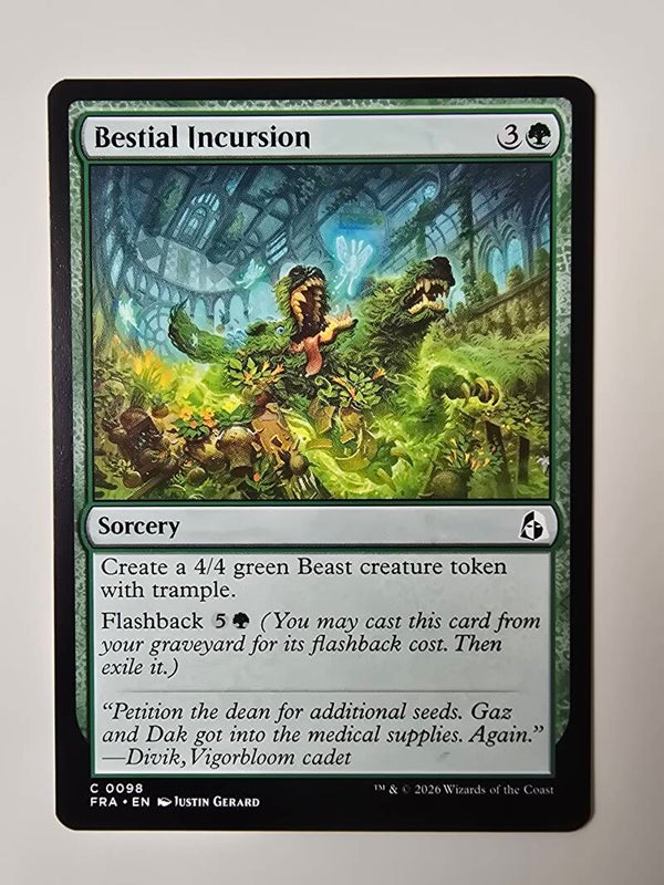 BESTIAL INCURSION (FRA) (C 0098) (MTG) (TRADING CARD)