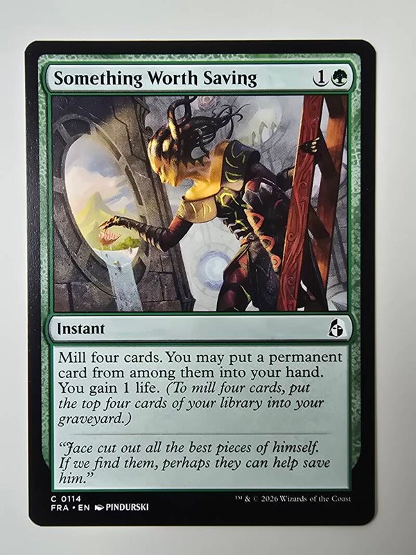 SOMETHING WORTH SAVING (FRA) (C 0114) (MTG) (TRADING CARD)