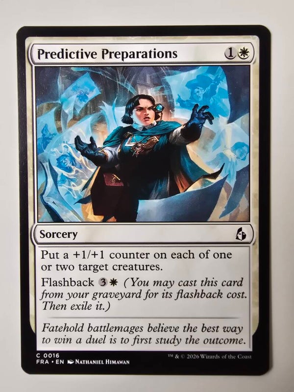 PREDICTIVE PREPARATIONS (FRA) (C 0016) (MTG) (TRADING CARD)