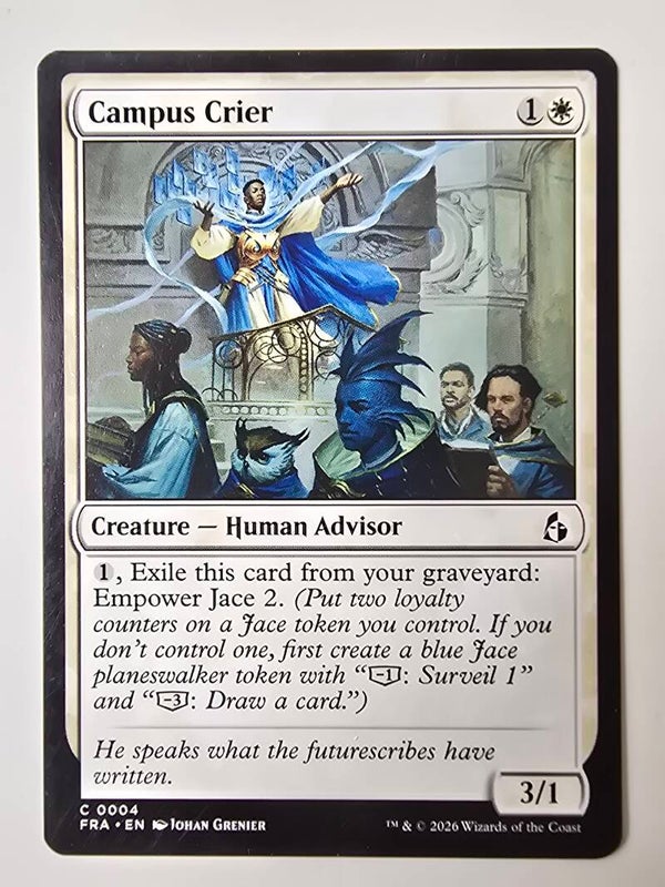 CAMPUS CRIER (FRA) (C 0004) (HEAVILY PLAYED) (MTG) (TRADING CARD)