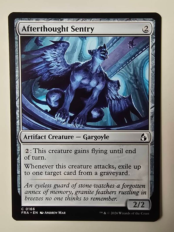 AFTERTHOUGHT SENTRY (FRA) (C 0166) (MTG) (TRADING CARD)