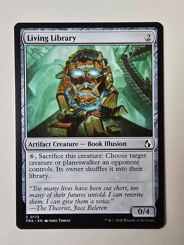 LIVING LIBRARY (FRA) (C 0172) (MTG) (TRADING CARD)