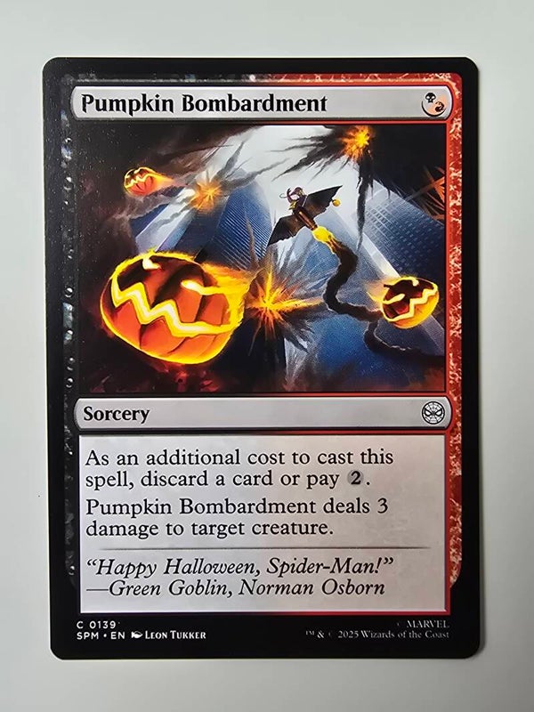 PUMPKIN BOMBARDMENT (SPM) (C 0139) (MTG) (TRADING CARD)