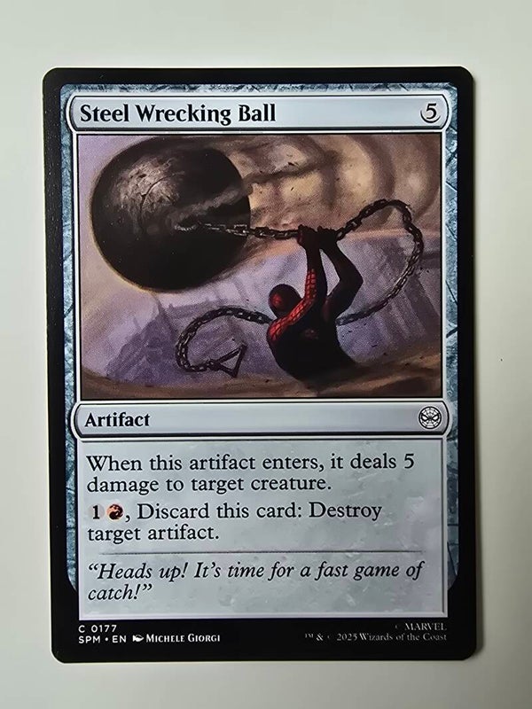 STEEL WRECKING BALL (SPM) (C 0177) (MTG) (TRADING CARD)