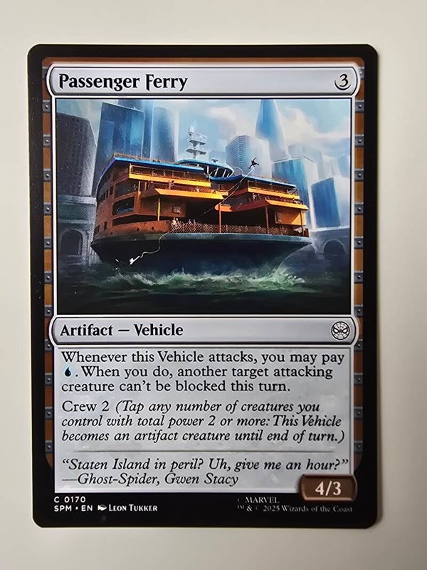 PASSENGER FERRY (SPM) (C 0170) (MTG) (TRADING CARD)