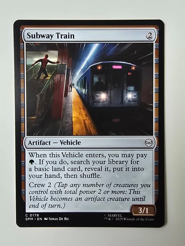 SUBWAY TRAIN (SPM) (C 0178) (MTG) (TRADING CARD)