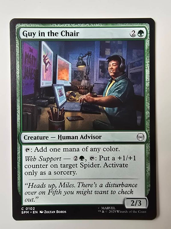 GUY IN THE CHAIR (SPM) (C 0102) (MTG) (TRADING CARD)
