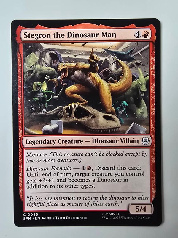 STEGRON THE DINOSAUR MAN (SPM) (C 0095) (MTG) (TRADING CARD)