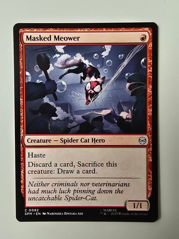 MASKED MEOWER (SPM) (C 0082) (MTG) (TRADING CARD)
