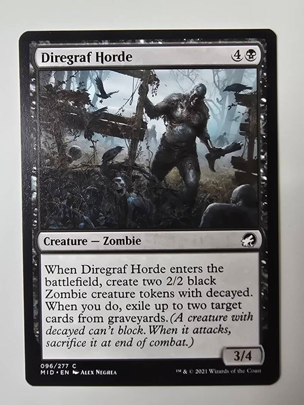 DIREGRAF HORDE (MID) (096/277 C) (MTG) (TRADING CARD)