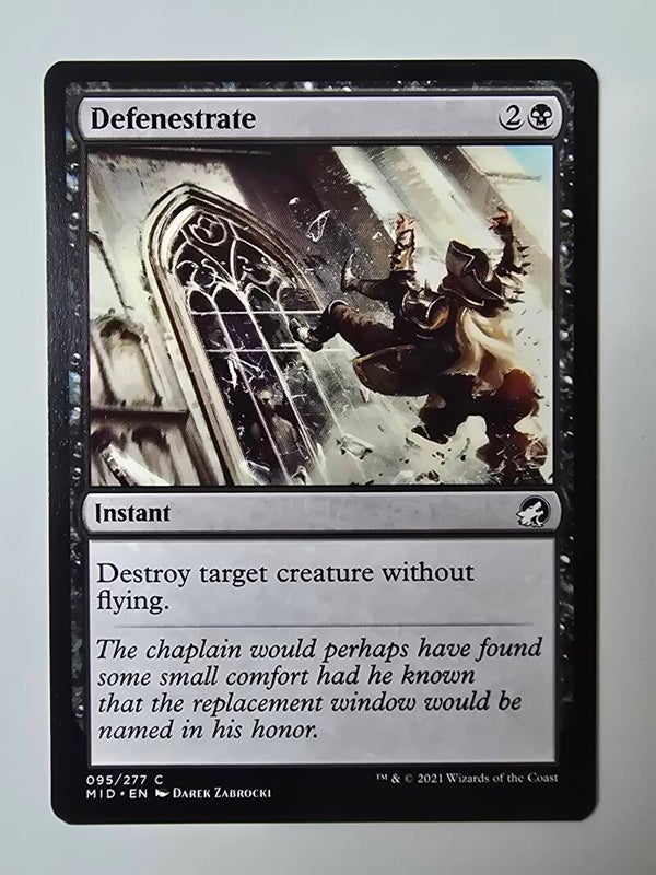 DEFENESTRATE (MID) (095/277 C) (MTG) (TRADING CARD)