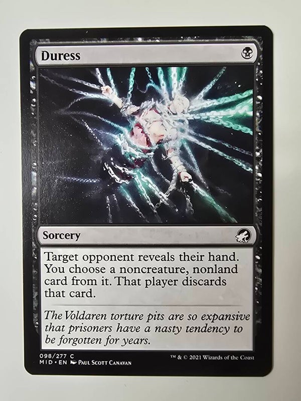 DURESS (MID) (098/277 C) (MTG) (TRADING CARD)