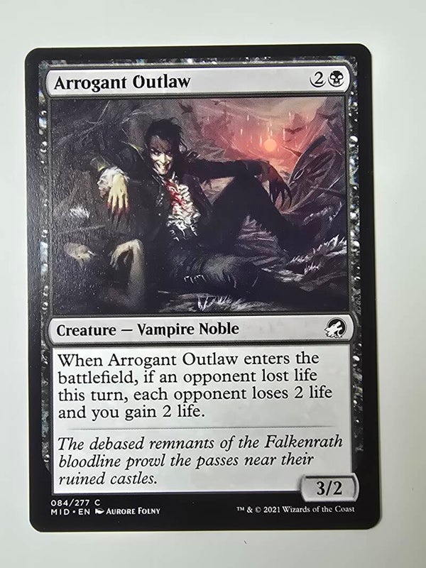 ARROGANT OUTLAW (MID) (084/277 C) (MTG) (TRADING CARD)