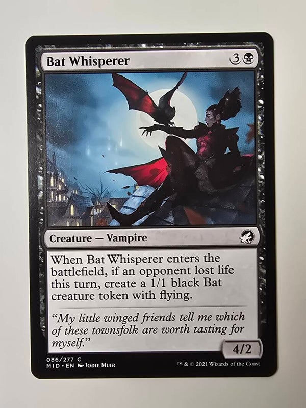 BAT WHISPERER (MID) (086/277 C) (MTG) (TRADING CARD)
