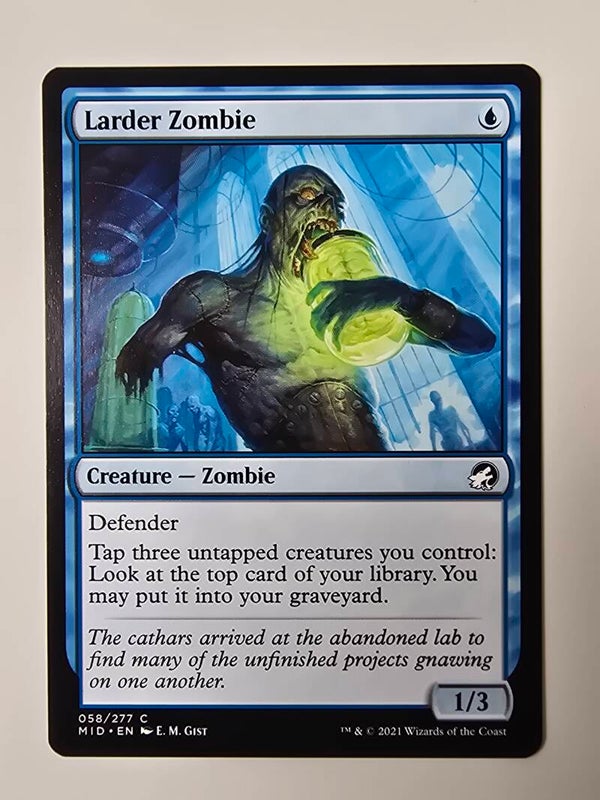 LARDER ZOMBIE (MID) (058/277 C) (MTG) (TRADING CARD)
