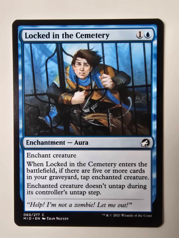 LOCKED IN THE CEMETERY (MID) (060/277 C) (MTG) (TRADING CARD)