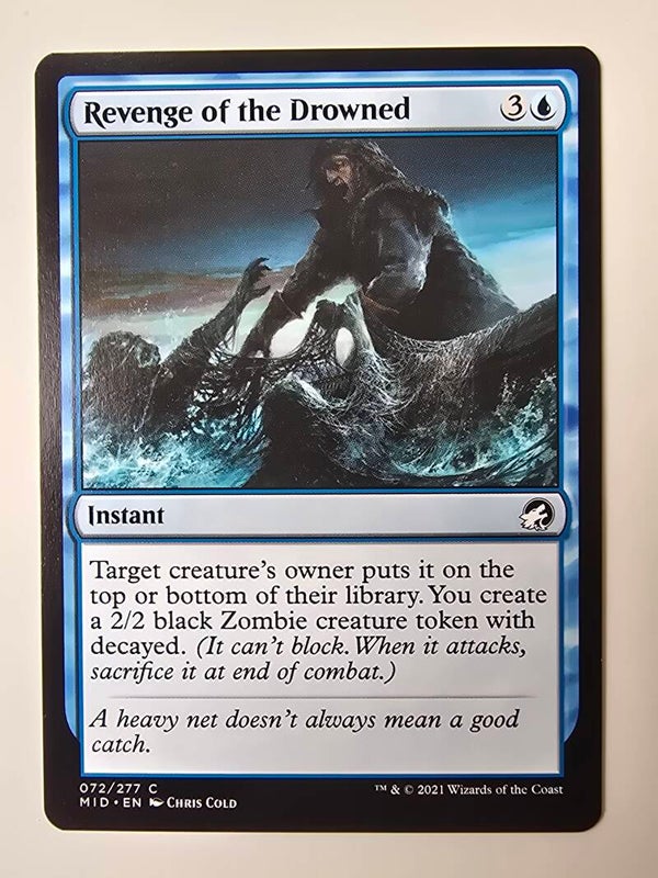 REVENGE OF THE DROWNED (MID) (072/277 C) (MTG) (TRADING CARD)