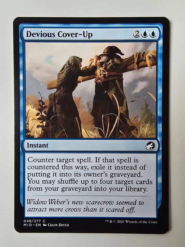 DEVIOUS COVER-UP (MID) (048/277 C) (MTG) (TRADING CARD)