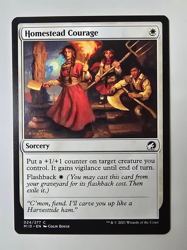 HOMESTEAD COURAGE (MID) (024/277 C) (MTG) (TRADING CARD)