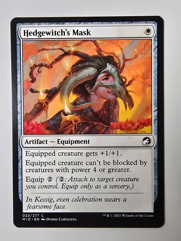 HEDGEWITCH'S MASK (MID) (023/277 C) (MTG) (TRADING CARD)