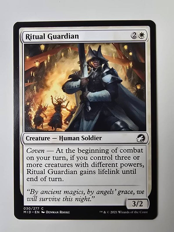 RITUAL GUARDIAN (MID) (030/277 C) (MTG) (TRADING CARD)
