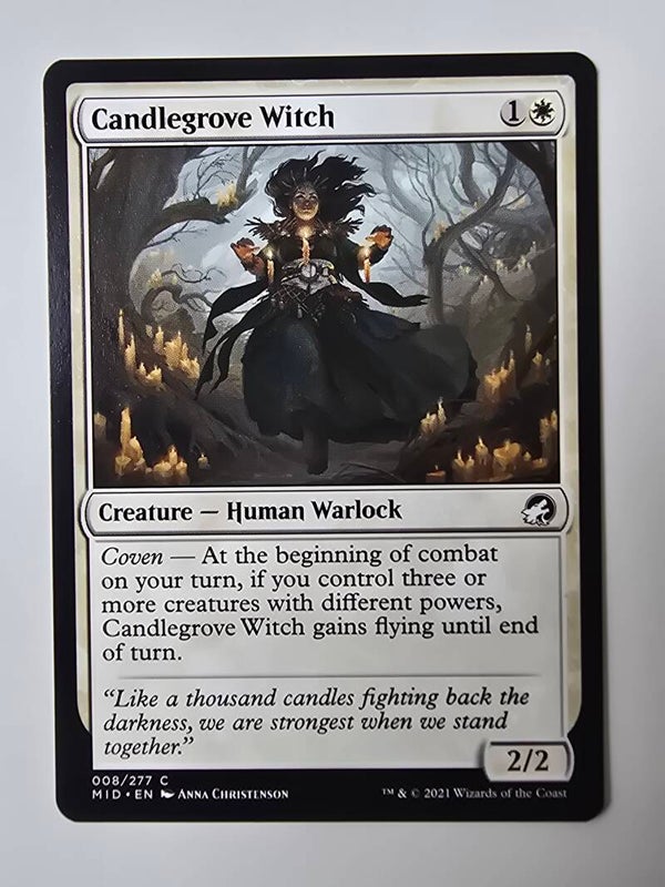 CANDLEGROVE WITCH (MID) (008/277 C) (MTG) (TRADING CARD)