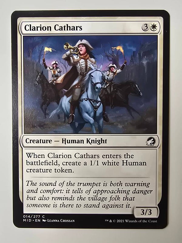 CLARION CATHARS (MID) (014/277 C) (MTG) (TRADING CARD)