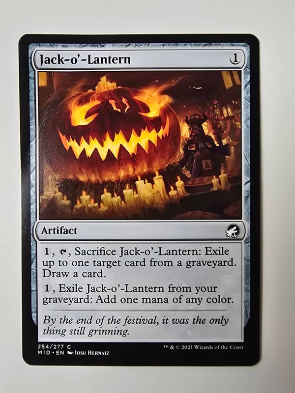 JACK-O'-LANTERN (MID) (254/277 C) (MTG) (TRADING CARD)