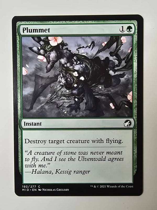 PLUMMET (MID) (193/277 C) (MTG) (TRADING CARD)