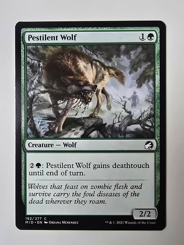PESTILENT WOLF (MID) (192/277 C) (MTG) (TRADING CARD)