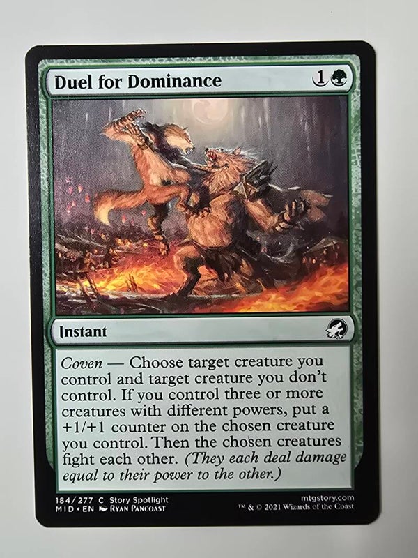 DUEL FOR DOMINANCE (MID) (184/277 C) (MTG) (TRADING CARD)