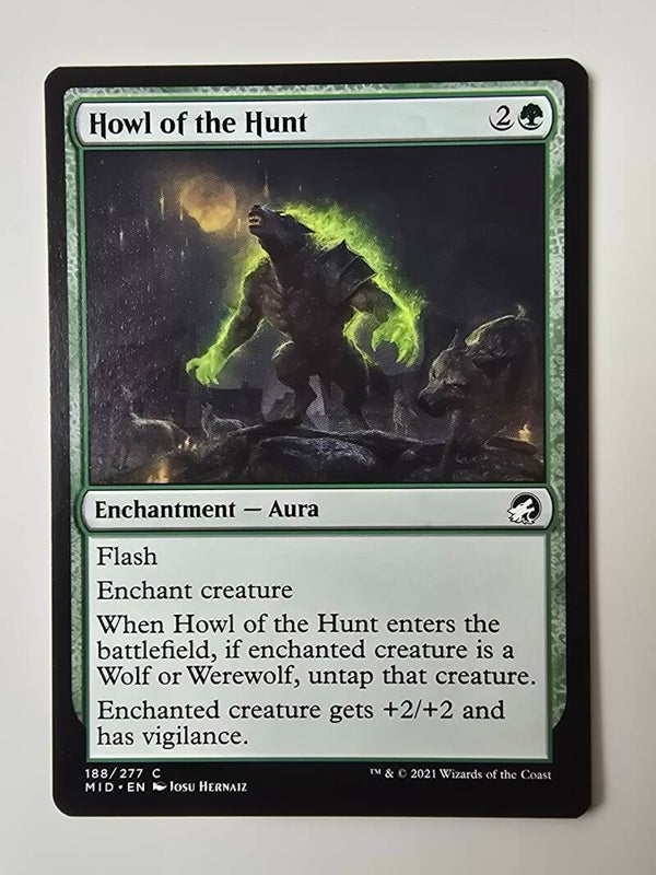 HOWL OF THE HUNT (MID) (188/277 C) (MTG) (TRADING CARD)