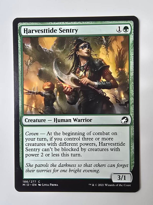 HARVESTTIDE SENTRY (MID) (186/277 C) (MTG) (TRADING CARD)